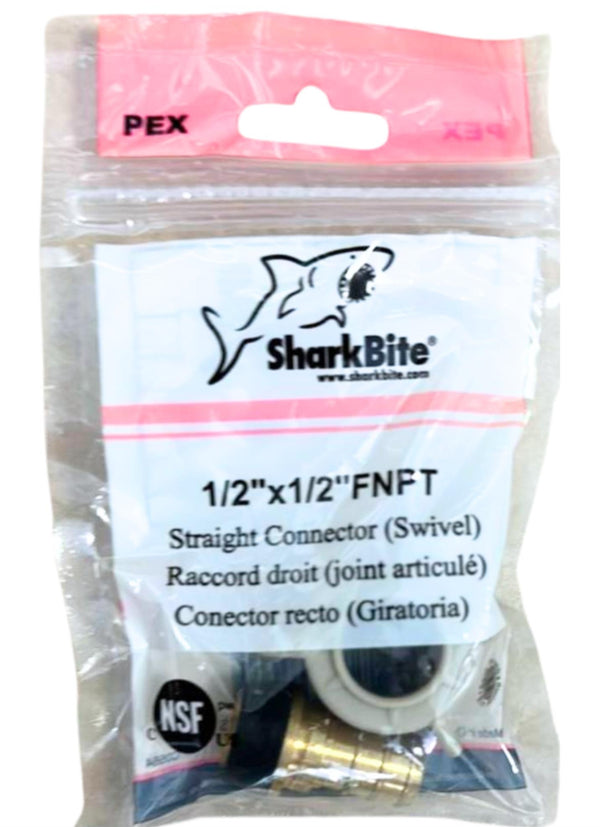 SharkBite 1/2 Inch x 1/2 FNPT Straight Connector