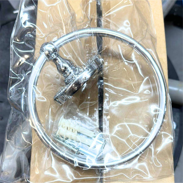 Taymor 04-5404 Towel Round Towel Ring in Polished Chrome Finish, Wall Mounted