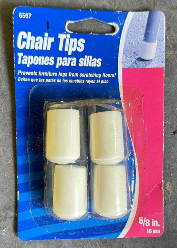 Waxman 6567 5/8 in Chair Tips Tapones Para Sillas