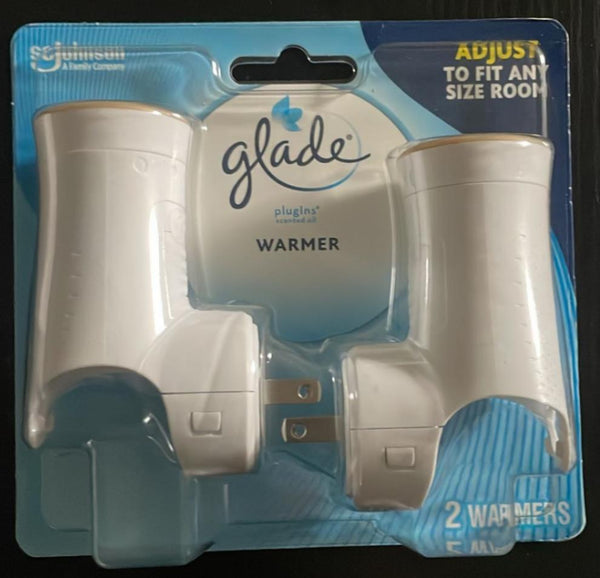 2 Pack Set Glade PlugIns Scented Oil Warmer Holders Adjustable Wall Plug in