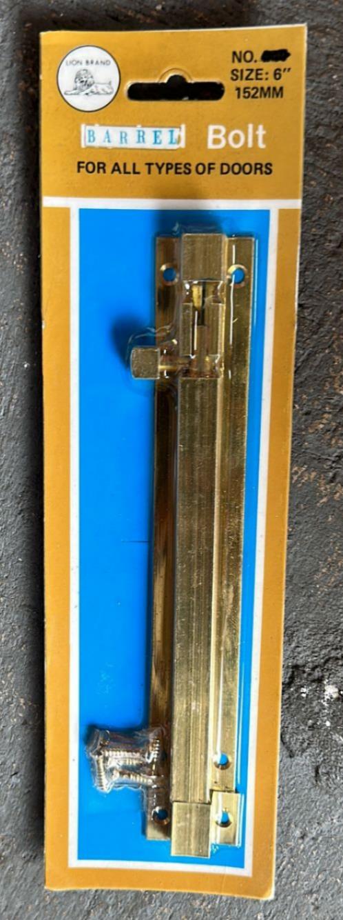 Barrel Bolt 6 Inch For All Type Doors Latch Slide Lock
