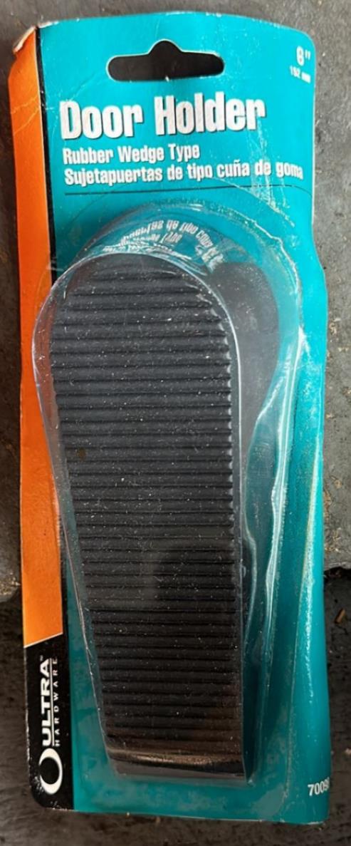 Ultra Hardware Door Holder Rubber Wedge Type 6 Inch