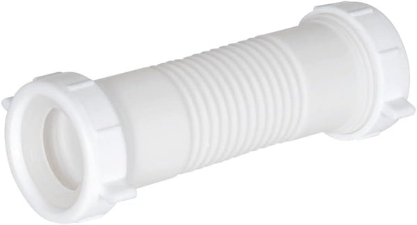 Eastman 35309 White Flexible Plastic Coupling 1-1/2 inch, 6"