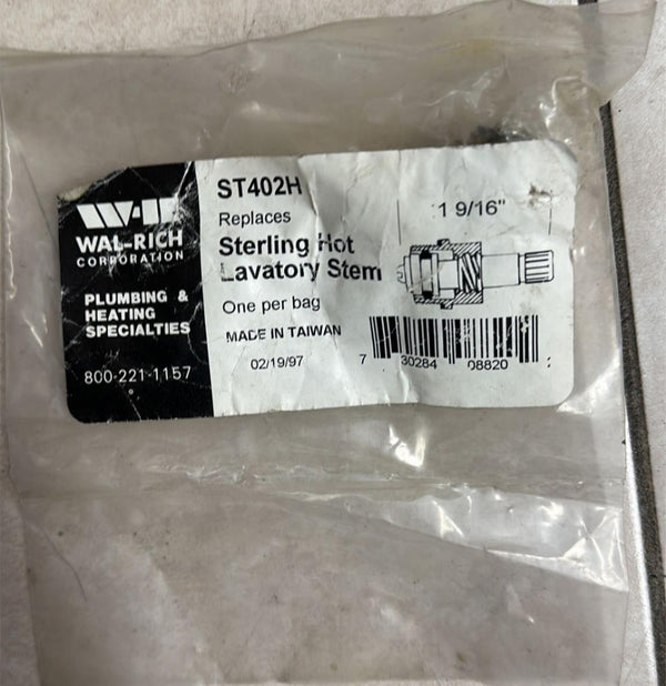 WAL-RICH ST402H Sterling Hot Lavatory Stem