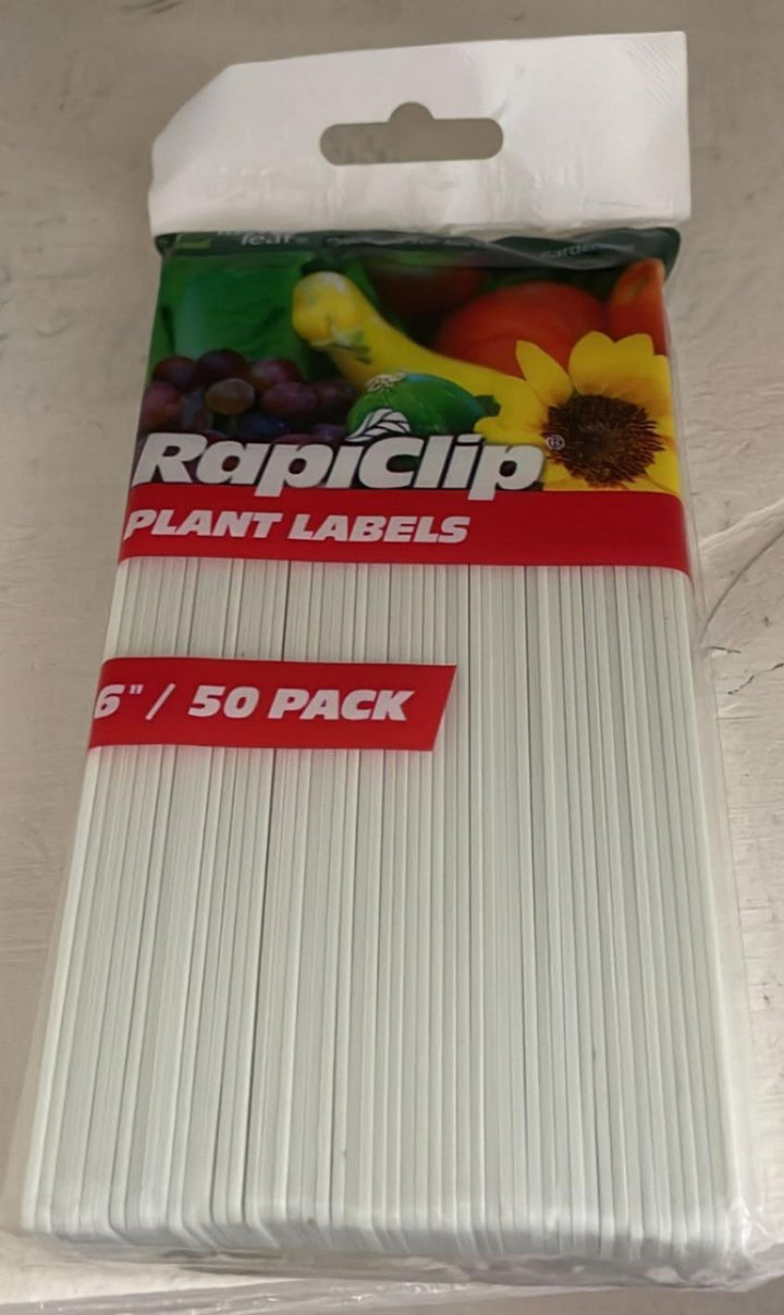 50 Pack - Luster Leaf Rapiclip 6-Inch Garden Plant Labels