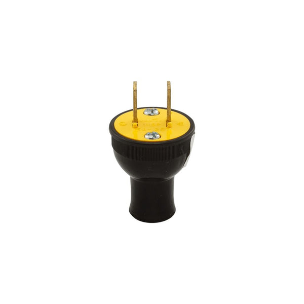 Eaton Wiring Devices 3123BK Electrical Plug, 2 -Pole, 15 Amp, 125 Volt