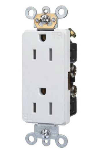Decorator Duplex NA-DR15A-W Receptacle