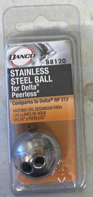 Danco 88120 Stainless Steel 212 Ball for Delta Faucets