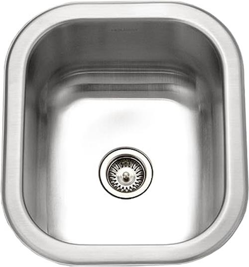 HOUZER CS-1307 Undermount 6-1/4 Deep Bar Sink, Stainless Steel