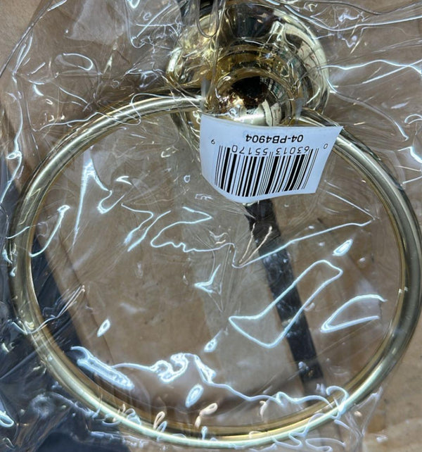 Taymor 04-PB4904 Towel Round Towel Ring in Polished Brass Finish Wall Mounted