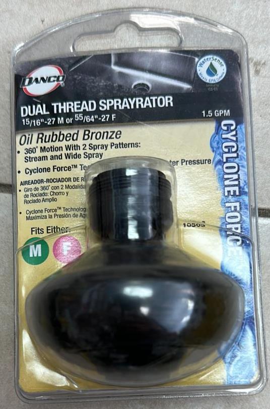 Danco 10503 1.5 GPM Dual Thread Premium Swivel Sprayrator in
