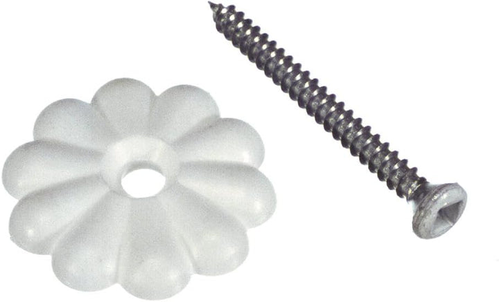 10 - Pack Danco 88158 Home RV Ceiling Wall Rosettes in White