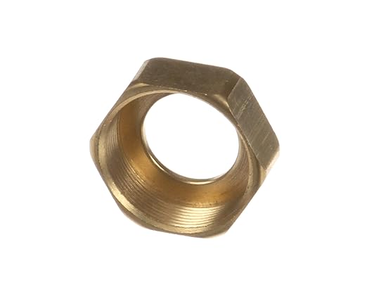 Fisher 21393 Nut, 1/2", Brass, Lever Waste Valve