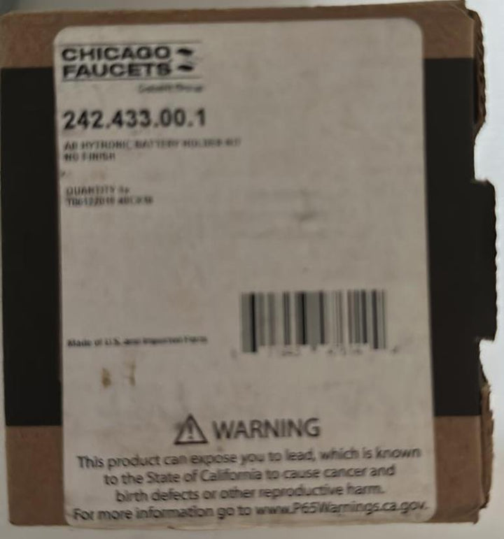 Chicago Faucets 242.433.00.1 AB Hytronic Battery Holder Kit