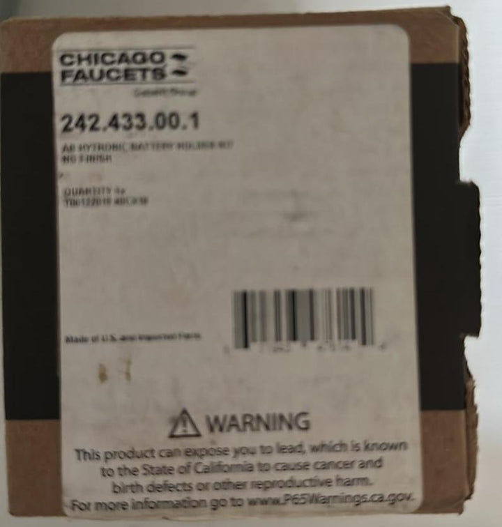Chicago Faucets 242.433.00.1 AB Hytronic Battery Holder Kit