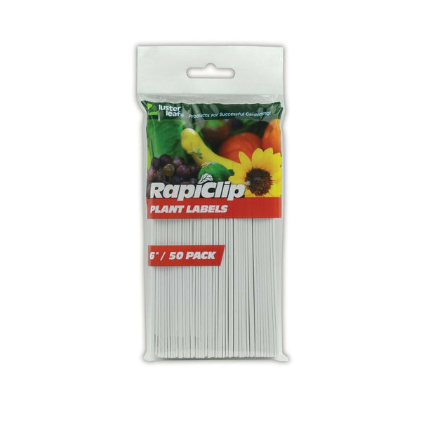 50 Pack - Luster Leaf Rapiclip 6-Inch Garden Plant Labels