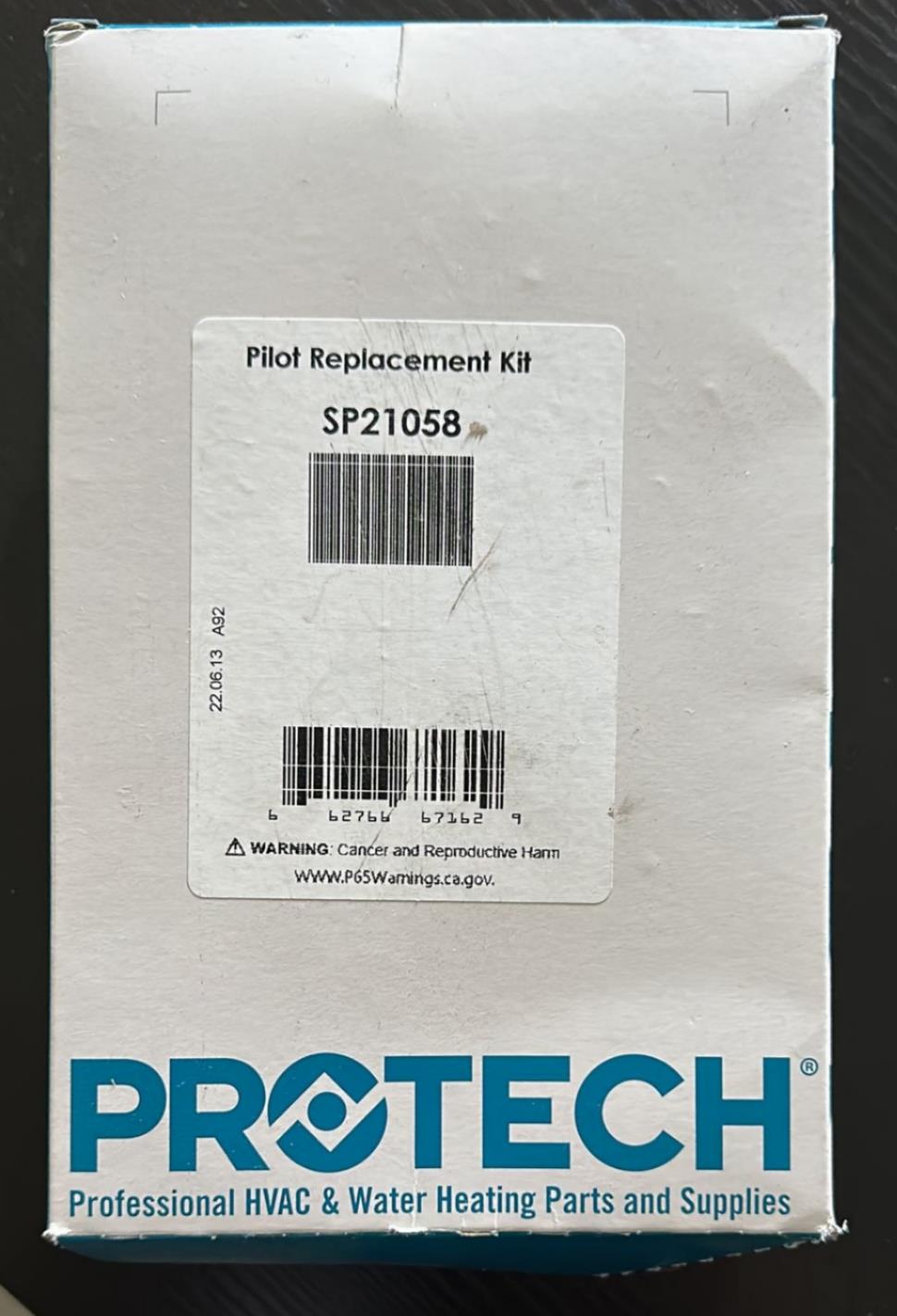 Upgraded SP21058 Pilot Assembly Replacement Kit - Compatible With Rheem Gas Water Heaters, Includes Gaskets & Adapters